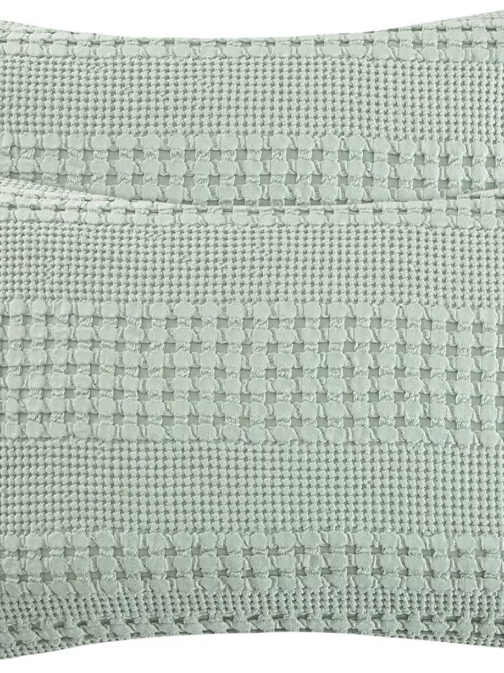 Textured Knit Pillow Covers in Pale Sage